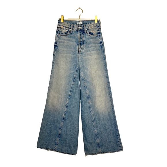 23. MOTHER The Enchanter Limited Edition Mystic Wide Leg Distressed Denim Jeans - Picture 1 of 5